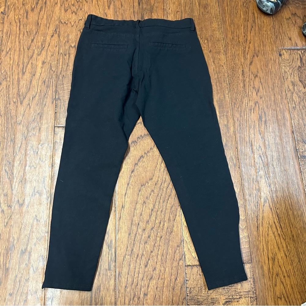 41 Hawthorn Zoe petite Jet Black Skinny moto‎ ankle zip pants - Picture 3 of 6